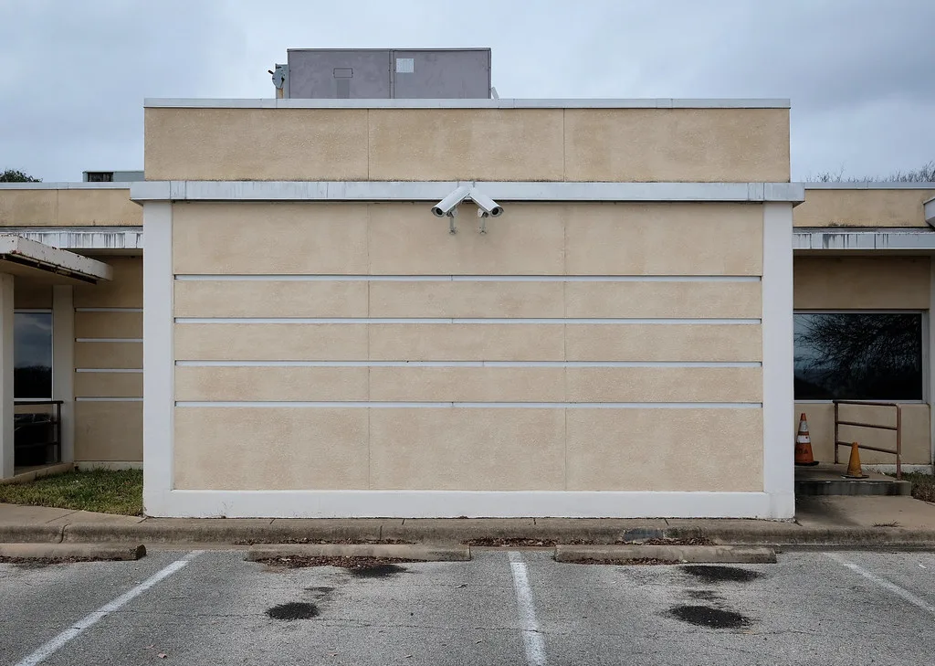 Former public building on The Grove redevelopment site in Austin