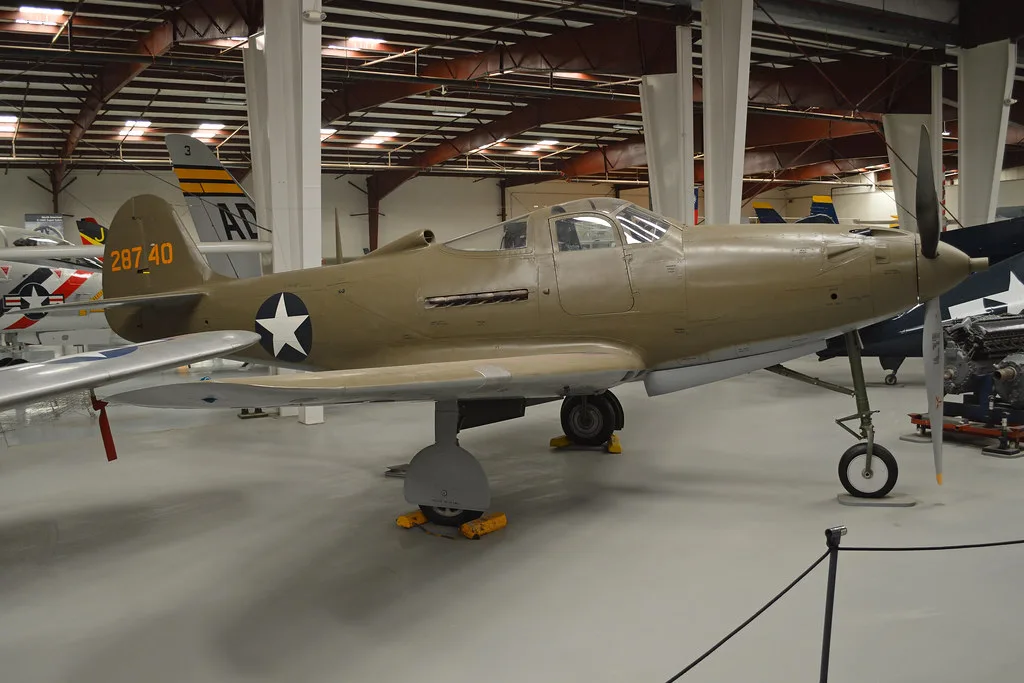 Restored Bell P-39N Airacobra at Yanks Air Museum in Chino
