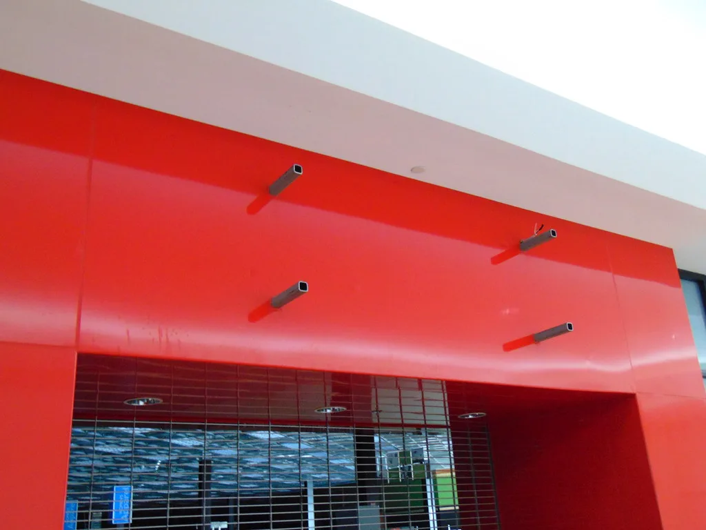 Closed entrance to the former Sports Authority at Warwick Mall