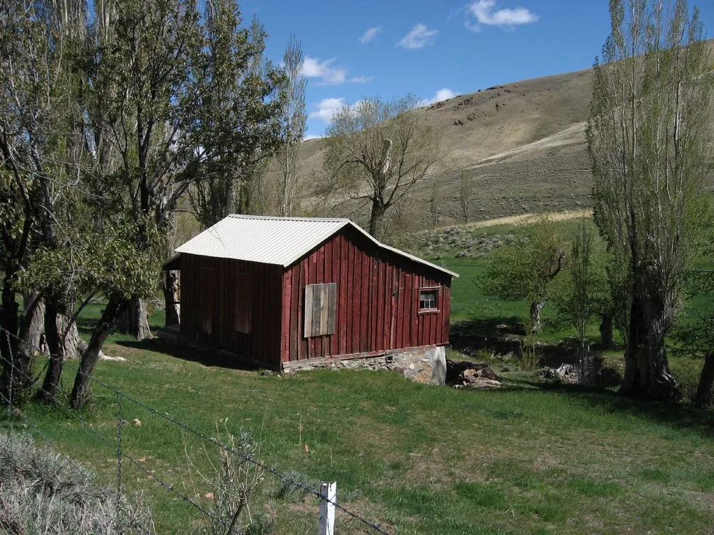 Old wooden building in the mining settlement of Unionville
