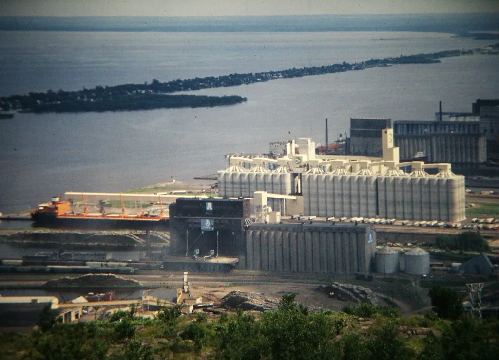 Grain elevators at Duluth harbor