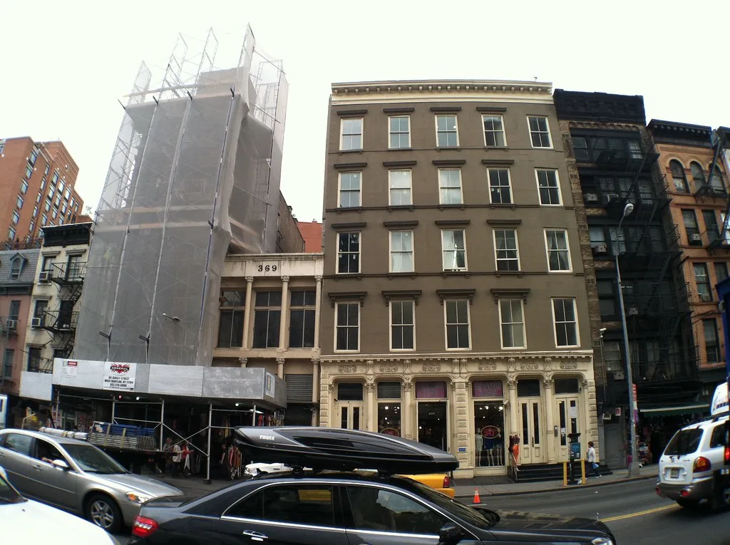 Historic facades being renovated on West Canal Street