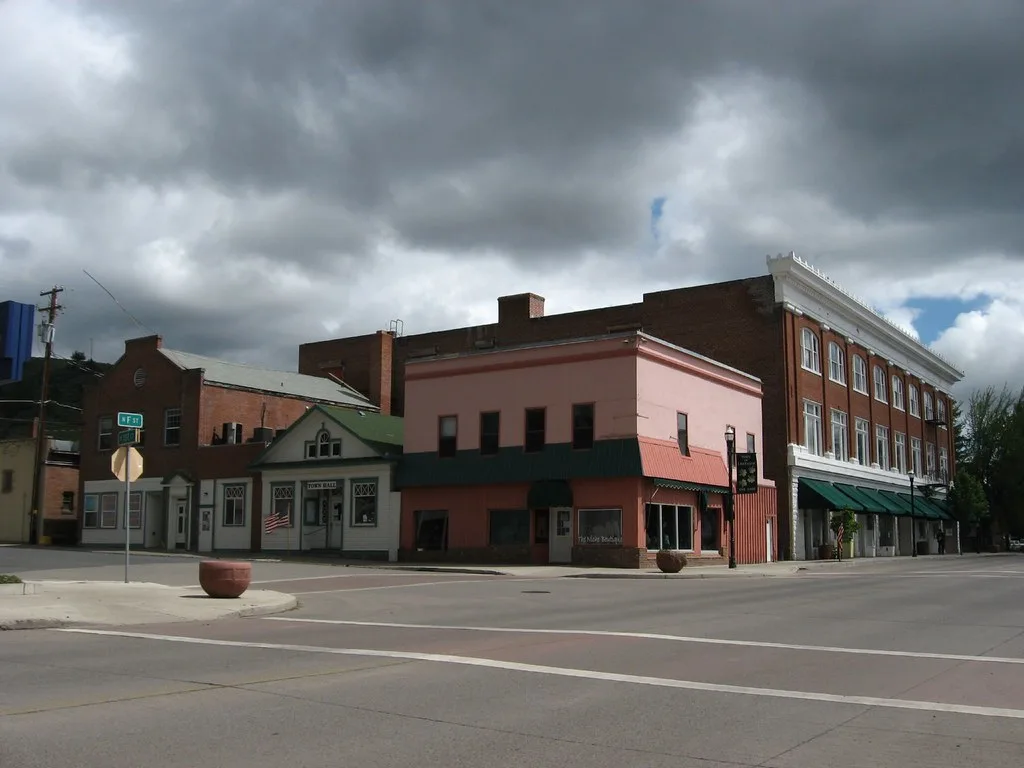 Anciens commerces du centre de Lakeview en Oregon