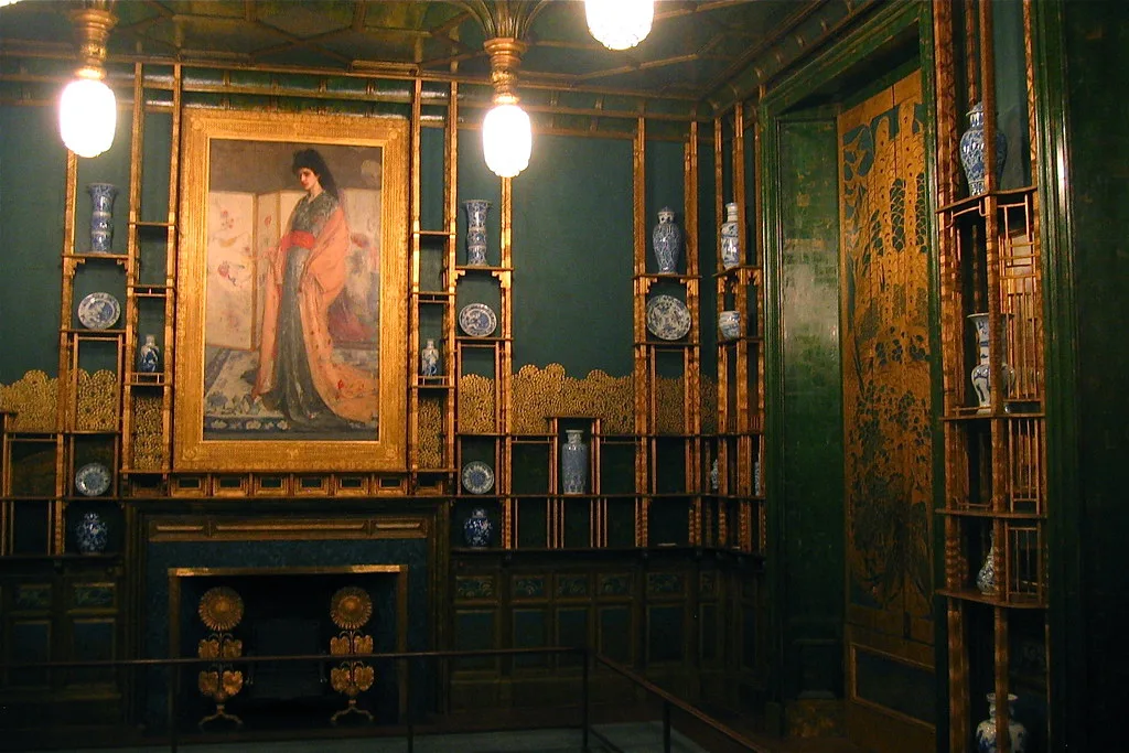 Historic interior of James McNeill Whistler's Peacock Room