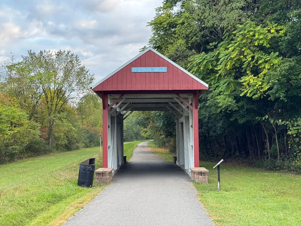 Replica of Wilson Mill Covered Bridge on the Panhandle Trail