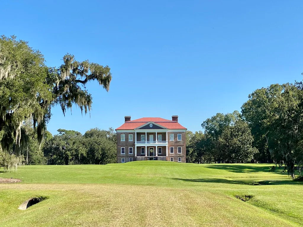 View of Drayton Hall from its entrance drive