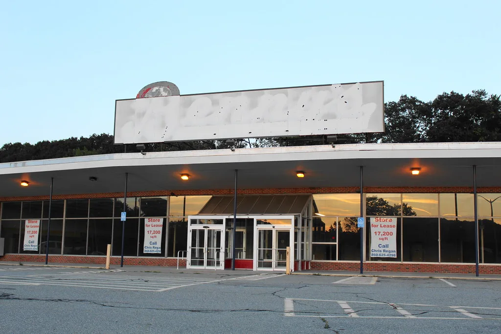 Closed former Benny's store in Groton