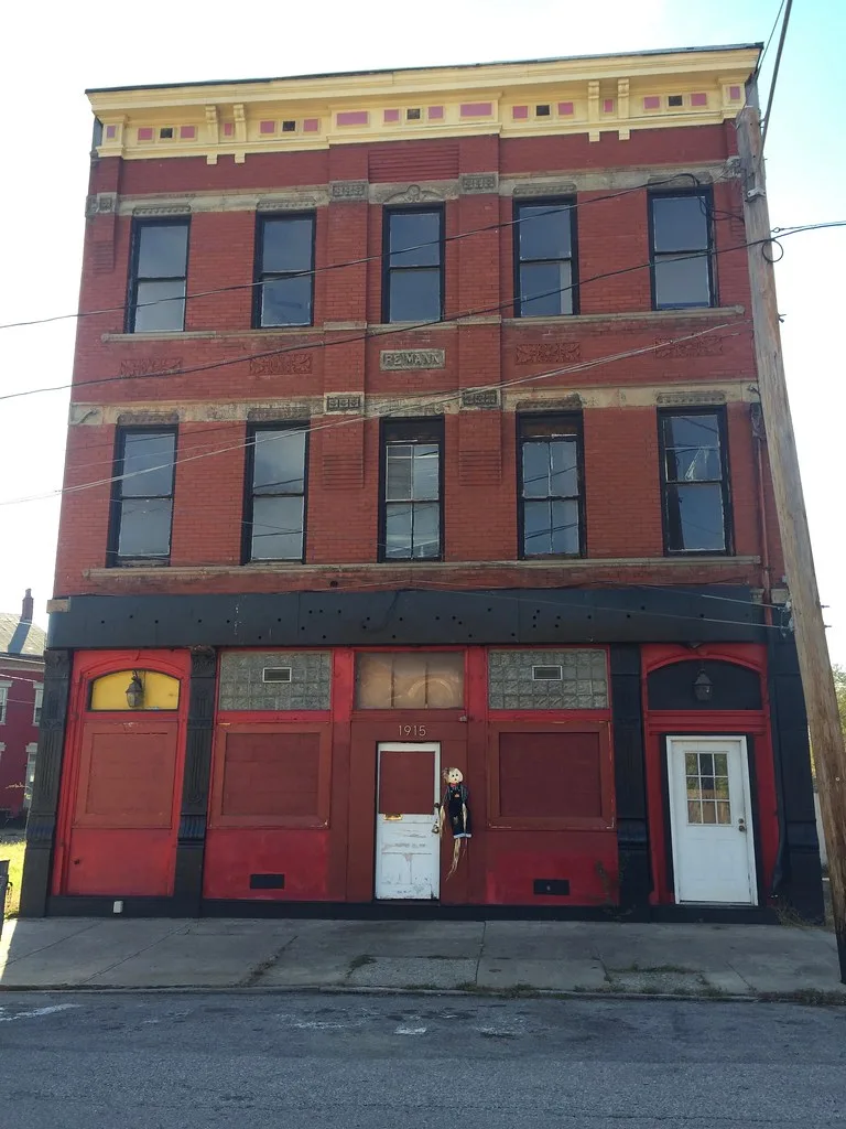 Historic commercial building on Central Avenue in Cincinnati