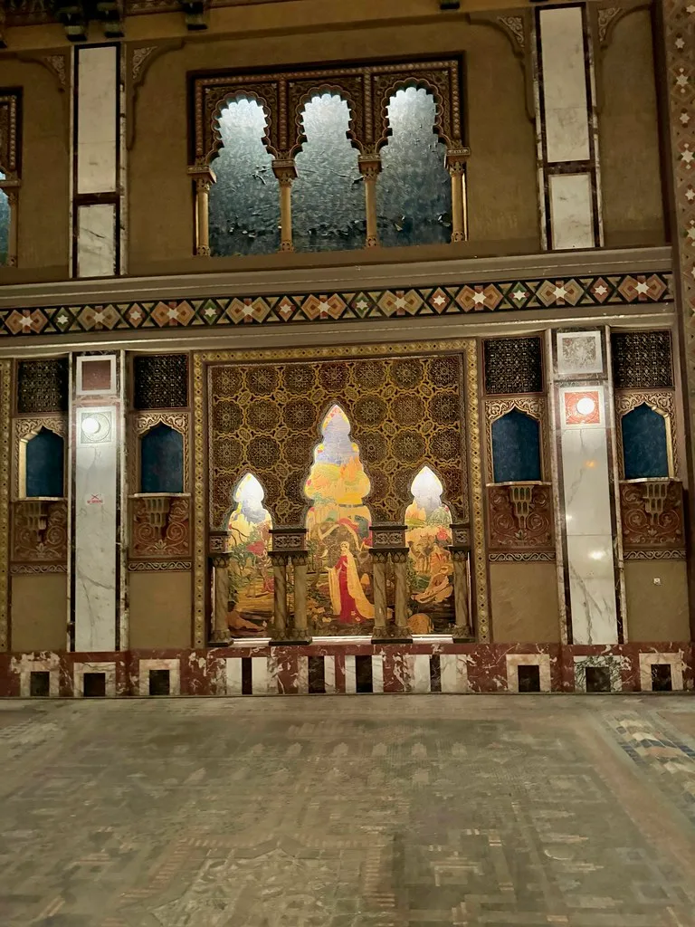 Arches and ornamentation in the lobby of the former Avalon Regal Theater in Chicago.