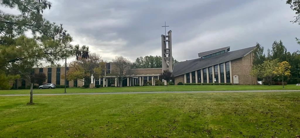 Modernist Mount Saint Benedict Monastery complex near Erie