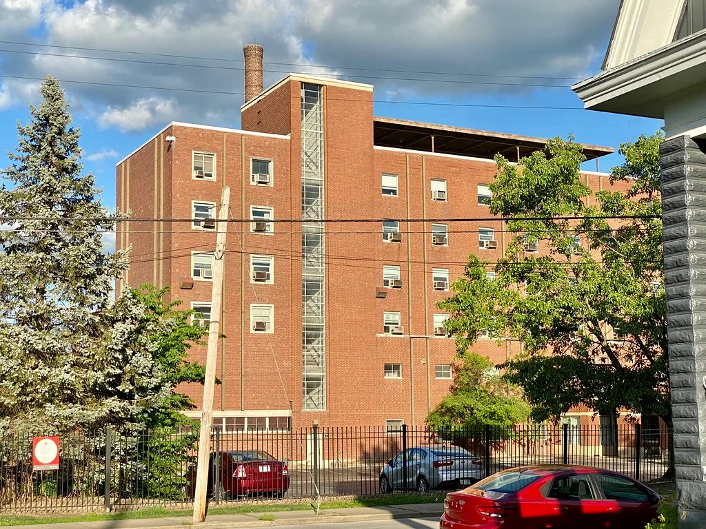 Wing of the former St. Elizabeth Hospital in Covington