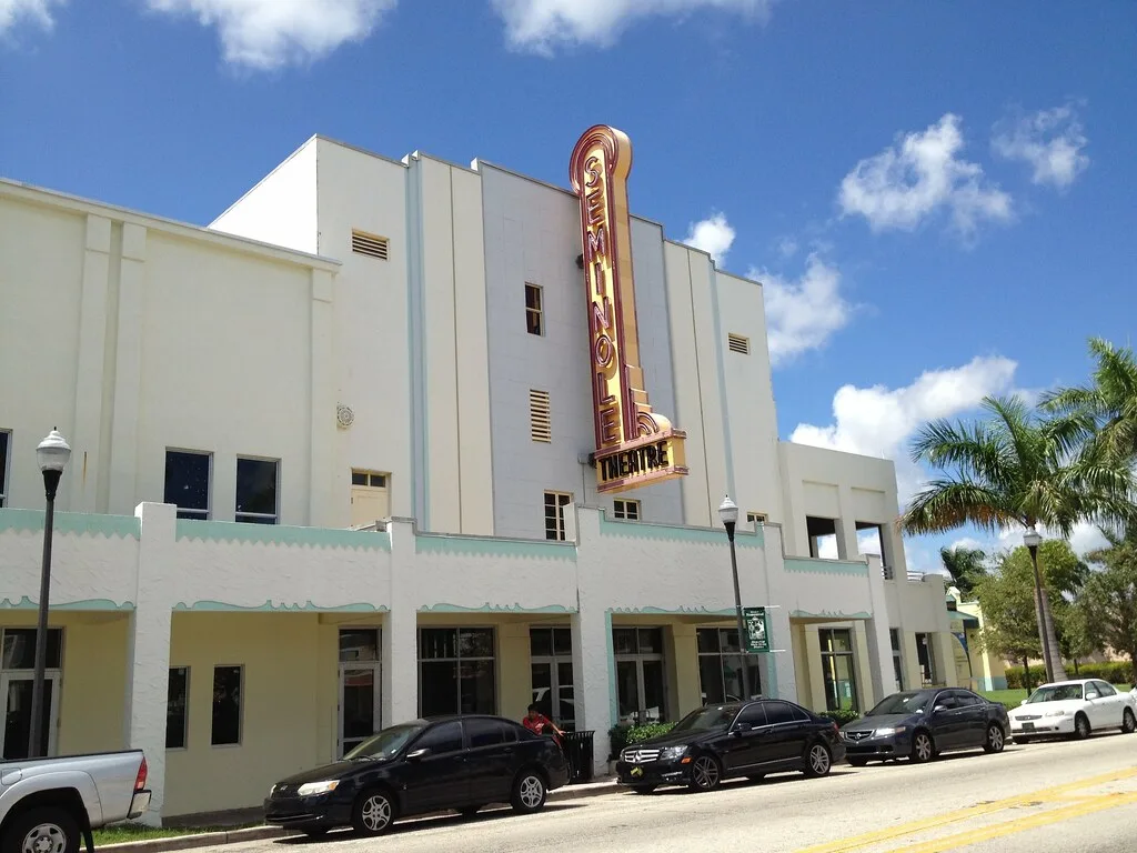 Façade du Seminole Theater à Homestead